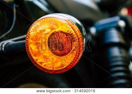 Tel Aviv Israel July 29, 2019 View Of A Harley Davidson Screamin Eagle 110 Parked In The Street In T
