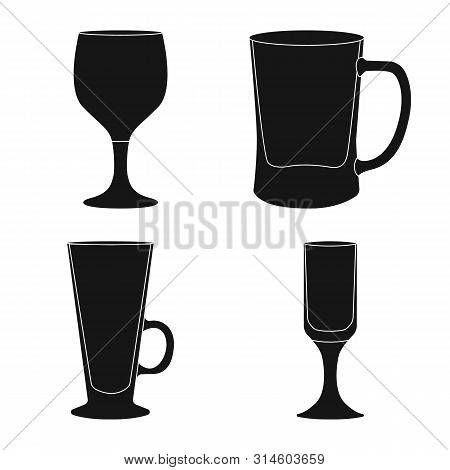Isolated Object Of Texture And Volume Logo. Set Of Texture And Container Vector Icon For Stock.