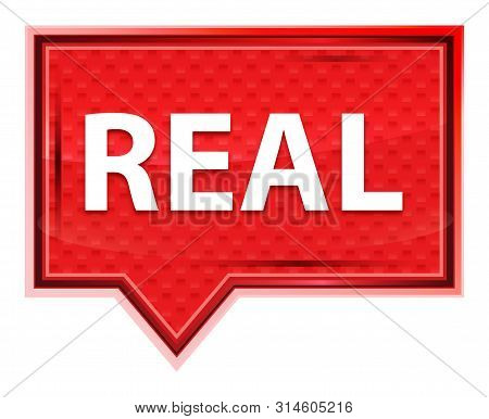 Real Isolated On Misty Rose Pink Banner Button
