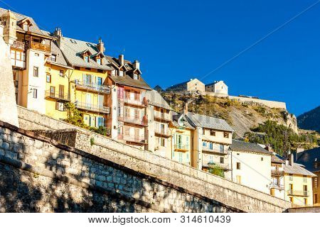 old fortification town Briancon in France