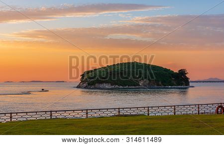 Sunset Of Daebu Island At Incheon,south Korea.