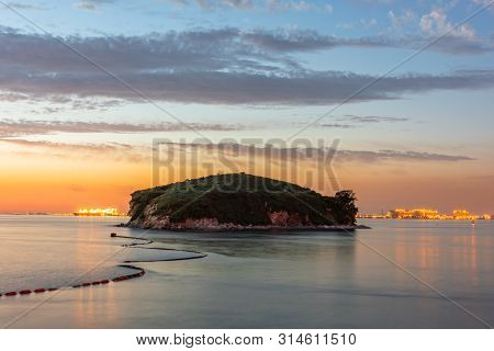 Sunset Of Daebu Island At Incheon,south Korea.