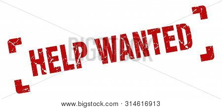 Help Wanted Stamp. Help Wanted Square Grunge Sign. Help Wanted
