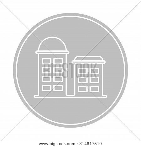 Small House. Icon Vector. Simple Flat Symbol. Illustration Pictogram
