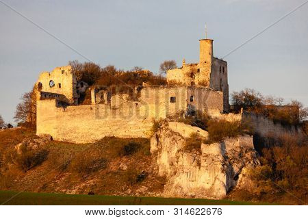 Falkenstein Castle in autumn, Austria