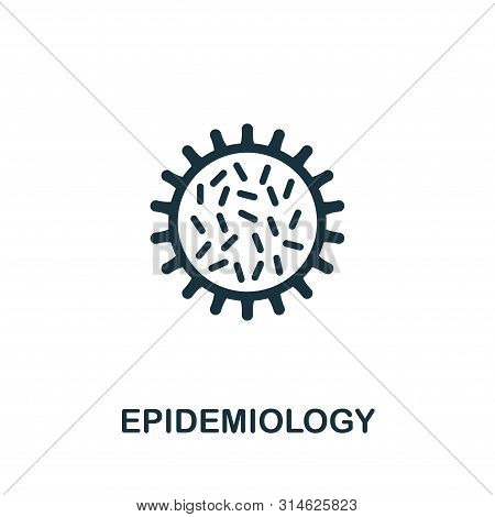 Epidemiology Icon Symbol. Creative Sign From Science Icons Collection. Filled Flat Epidemiology Icon