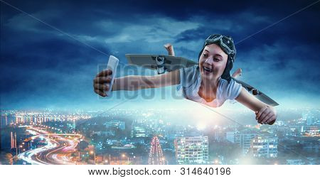 Fly with self-made plane wing