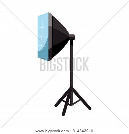 Isolated Object Of Softbox And Spotlight Symbol. Collection Of Softbox And Technology Vector Icon Fo