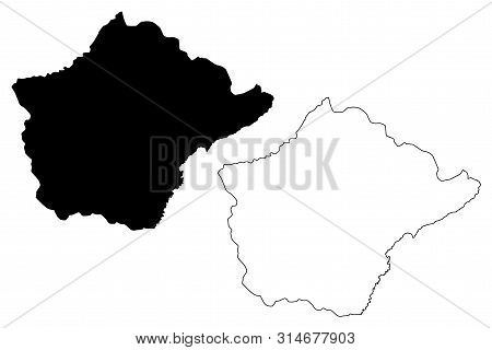 Ruyigi Province (republic Of Burundi, Provinces Of Burundi, Eastern Region) Map Vector Illustration,