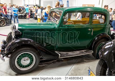 Cracow, Poland - May 18, 2019: Fiat 508 Iii Junak  At Moto Show In Krakow. Produced In 1935 Year