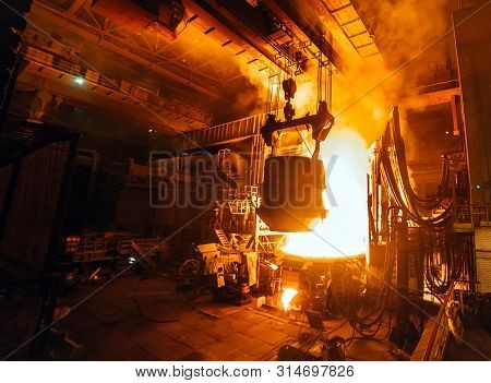 Steel Production In Electric Furnaces, Metallurgical Plant