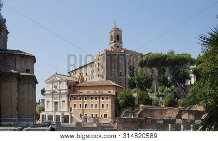 Historical Buildings In The Center Of Rome, Italy