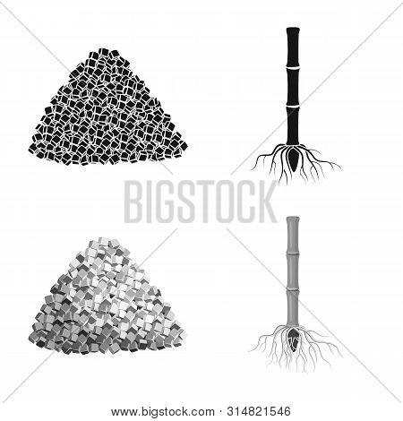 Isolated Object Of Farm And Agriculture Icon. Set Of Farm And Technology Vector Icon For Stock.