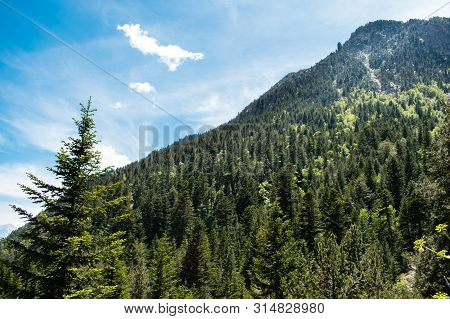 Beautiful Landscape Mountains In Summer At Parc Natural Del Comapedrosa, Andorra
