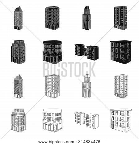 Vector Illustration Of Construction And Building Icon. Set Of Construction And Estate Stock Vector I