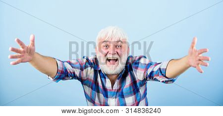 Be Pampered. Barber And Hairdresser. Male Fashion. Mature Bearded Man In White Wig. Hairloss Concept