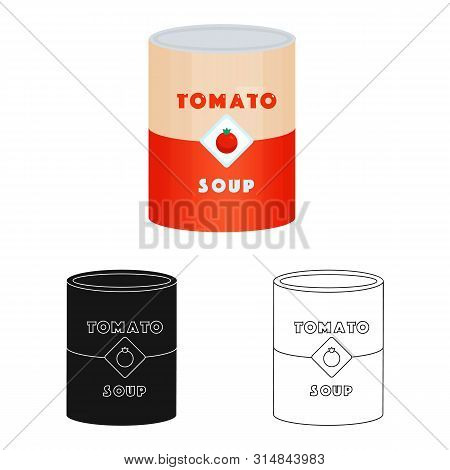 Vector Illustration Of Paste And Tomato Icon. Set Of Paste And Pasta Stock Symbol For Web.