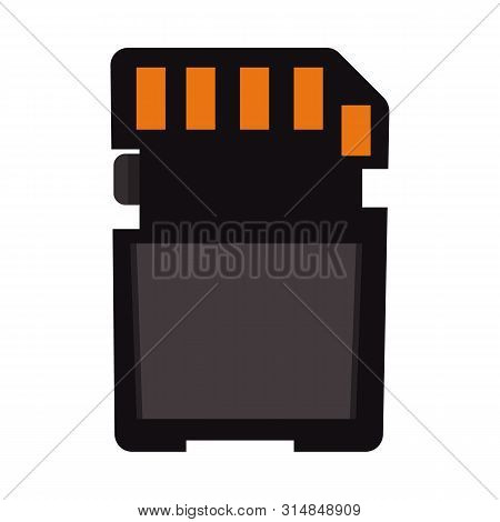 Vector Design Of Card And Microsd Symbol. Collection Of Card And Data Stock Symbol For Web.