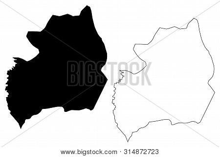 Bubanza Province (republic Of Burundi, Provinces Of Burundi, Western Region) Map Vector Illustration
