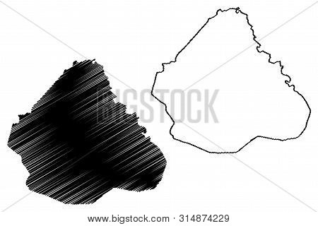 Matam Region (regions Of Senegal, Republic Of Senegal) Map Vector Illustration, Scribble Sketch Mata