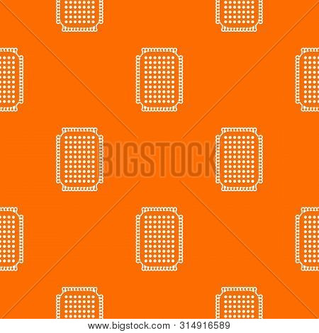 Foot Sponge Pattern Vector Orange For Any Web Design Best