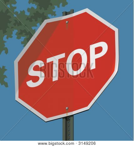 Vejskilt; Stop