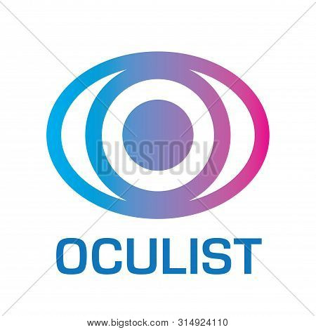 Vector Logo Optometrist, Optics And Vision Check