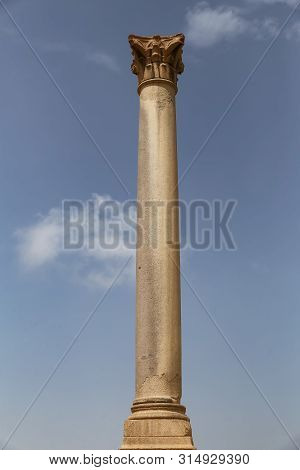 Pompey Pillar In Alexandria, Egypt
