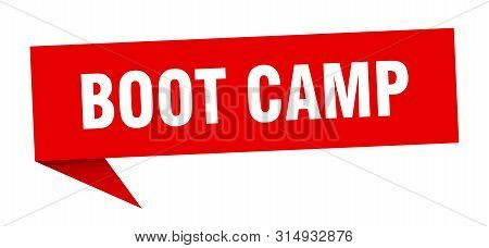 Boot Camp Speech Bubble. Boot Camp Sign. Boot Camp Banner
