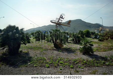 Plane On The Roundabout Puerto Pollensa