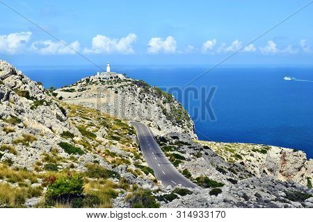 An Amazing Lighthouse In Cap Formentor