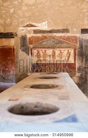 Kitchens In The Houses Of The Ancient City Of Pompeii