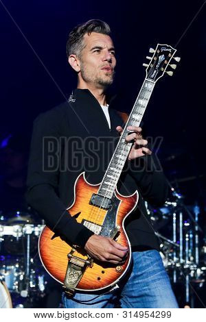 WANTAGH, NY - JUL 26: Nick Hexum of 311 performs in concert on July 26, 2019 at Northwell Health at Jones Beach Theater in Wantagh, New York. 