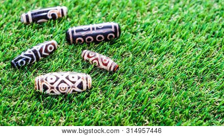 Necklace And Pendant Amulet Dzi Bead Tibet Style