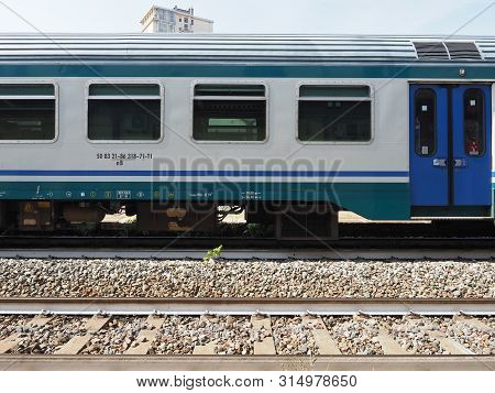 Train At Collegno Station
