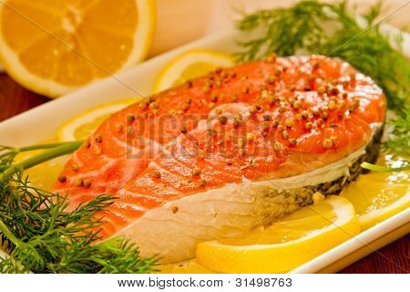 Taze somon steak