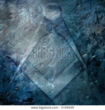 Grunge frimurer Symbol