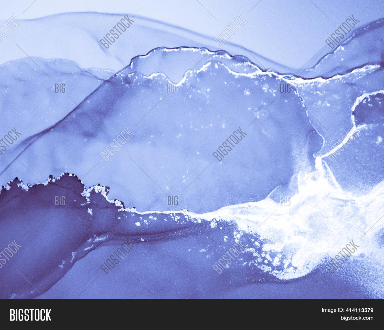 Snow Ink Paint. Fluid Image & Photo (Free Trial) | Bigstock