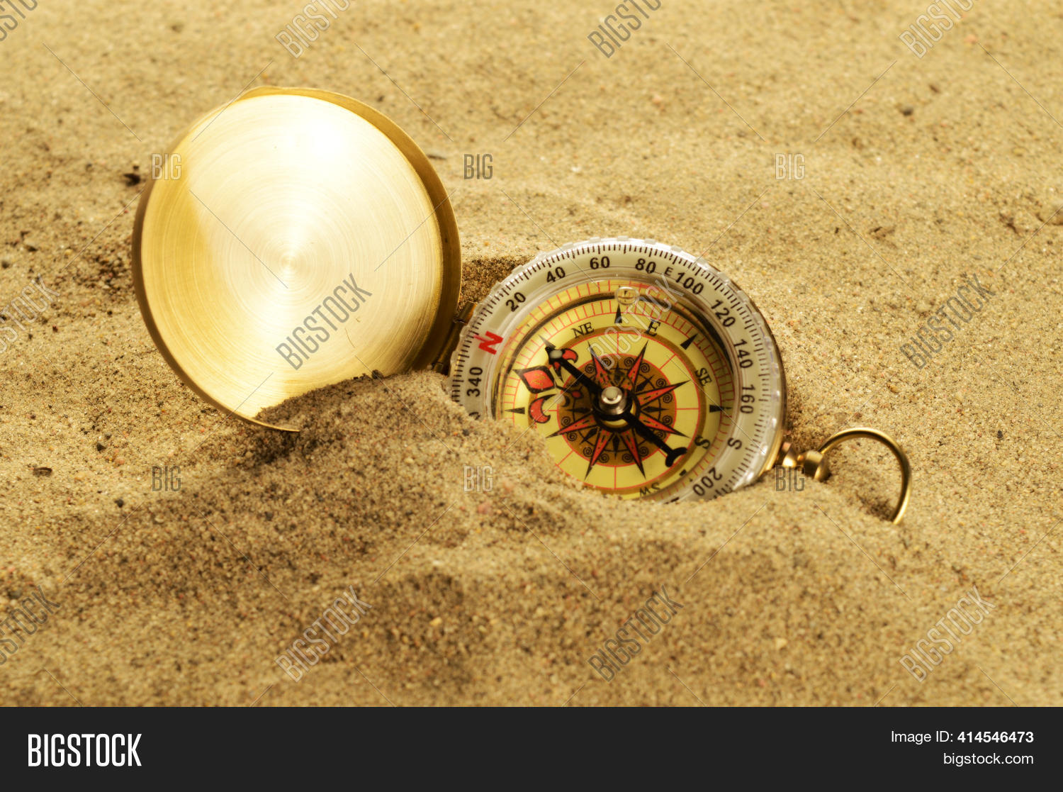 Lost Compass Buried Image & Photo (Free Trial) | Bigstock