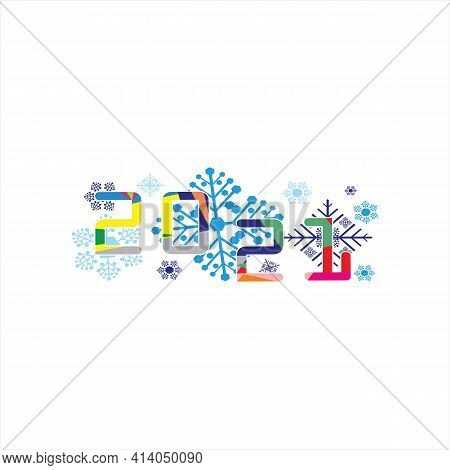 New Year 2021, Happy New Year Vector 2021, Number 2021 In Modern Concept, Text 2021, Number 2021 Ful