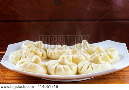 Traditional Georgian Khinkali Dish