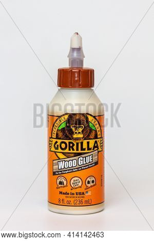 Gorilla Wood Glue Container And Trademark Logo