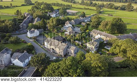 Bampton, Cumbria, Uk, August 2020 - Aerial View Of The Village Of Bampton, Penrith, Cumbria, Uk