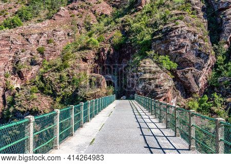 Gorges De Daluis Or Chocolate Canyon As It Is Called By Locals Because Of The Rocks Color Formed By 