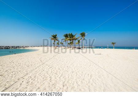 View Of Al Mamzar Beach Park In Dubai, United Arab Emirates