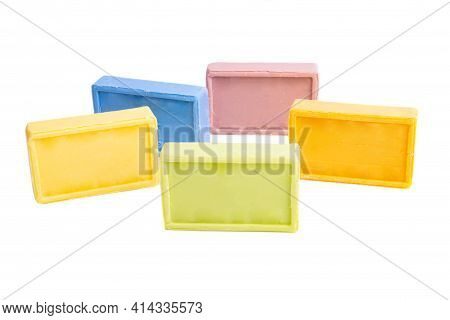 French Soap Hygiene Isolated On White Background
