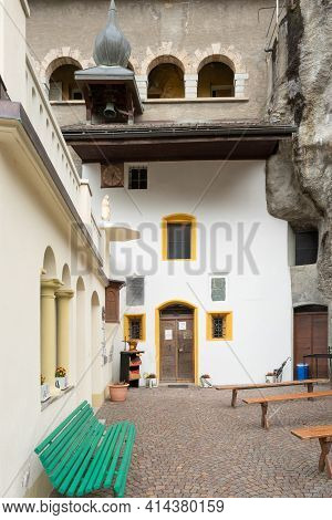 Sion, Switzerland - March 14th 2021: Chapel Of The Hermitage Longeborne