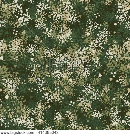 Camouflage Pattern Background. Modern Clothing Style Masking Camo Repeat Print