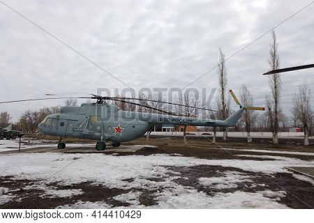 Russia, Engels - March,2021: Russia Air Force Air Force Attack Helicopter Mi - 8