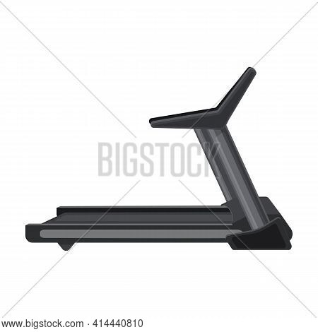 Treadmill Vector Icon.cartoon Vector Icon Isolated On White Background Treadmill.